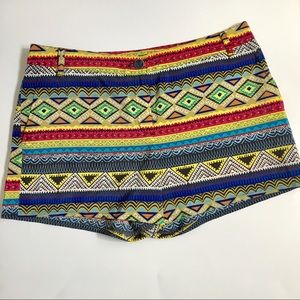 NWOT Mango Tribal Print Shorts Sz 8
